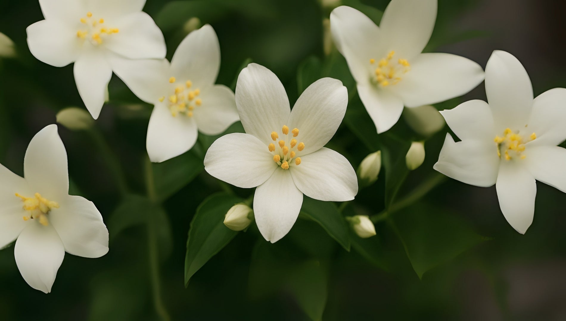 Fleur de jasmin, ingrédient naturel utilisé dans les parfums d'intérieur Maison Cyrelle